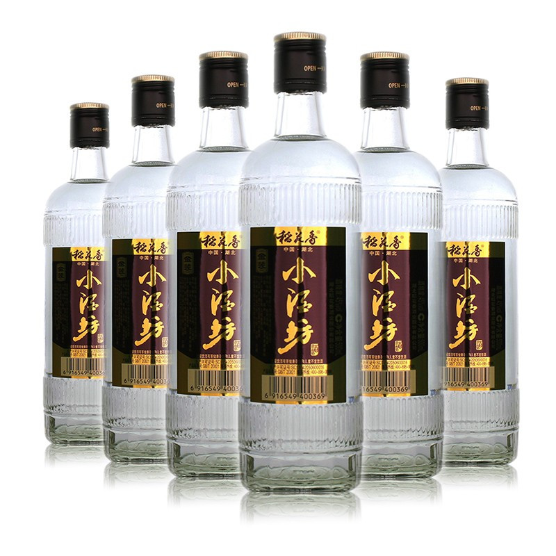 6瓶装 45度稻花香酒金装小酒坊 500毫升*6瓶 湖北酒国产白酒