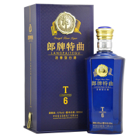郎酒 郎牌特曲T6系列 42度 500ml*6 整箱装 浓香型白酒