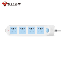 (五金工具) 公牛(BULL) GN-601 新国标插座/插线板/插排/排插/接线板/拖线板 4位总控1.8米
