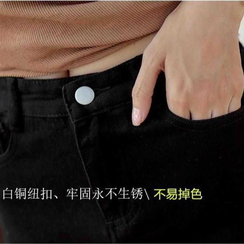 牛仔短裙女夏高腰a字白色包臀chic新款韩版百搭裤裙半身裙女学生 白色[裙裤内衬优质版] S