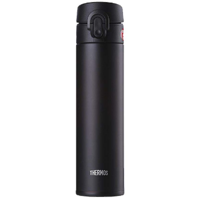 【品牌直采】THERMOS 膳魔师 通用高真空304不锈钢保温杯 JNI-402-ALB 400ml 黑色