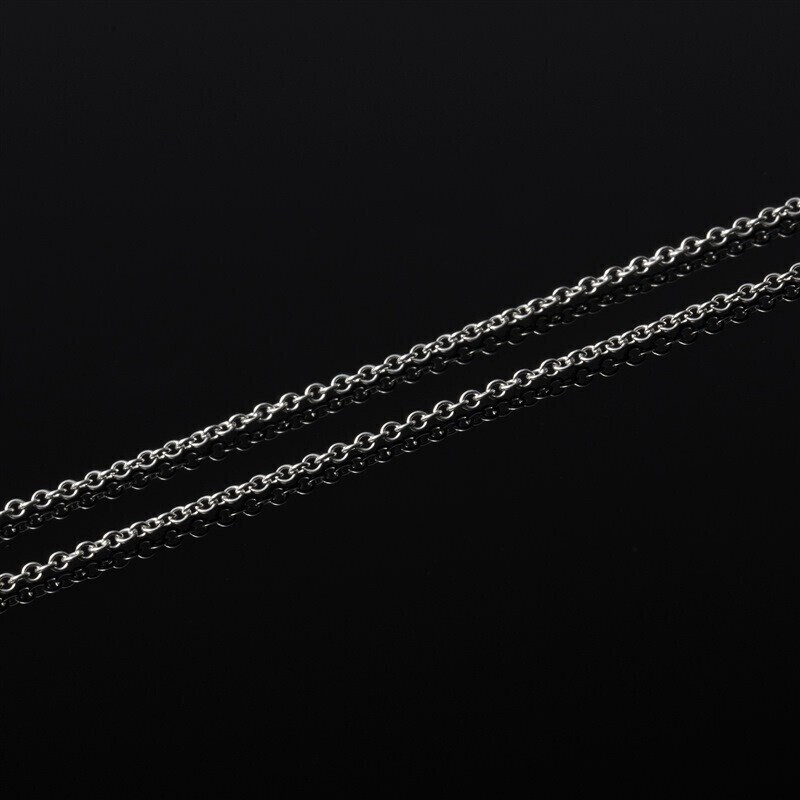 TIFFANY&CO.蒂芙尼圆环项链蒂芙尼项链女 ATLAS罗马字母镂空圆形简约数字吊坠 925银锁骨链