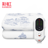 彩虹电热毯双人双控电褥子(1.5米*1.8米)国风小型家用排潮除湿无水暖辐射官方旗舰店正品