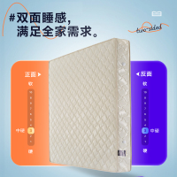 全友家居椰棕精钢弹簧床垫 正反双面家用垫子双人床垫