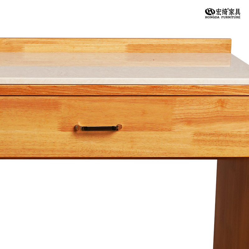 宏绮家具 书桌 大理石书桌 原木色 1500*420*750