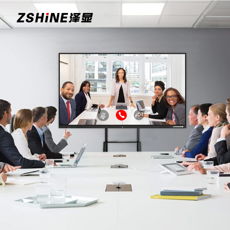 泽显100英寸会议平板i7双系统4K超高清交互式电子白板 智能触摸一体机智慧显示屏投屏大屏幕 ZX-CM1000高清大图