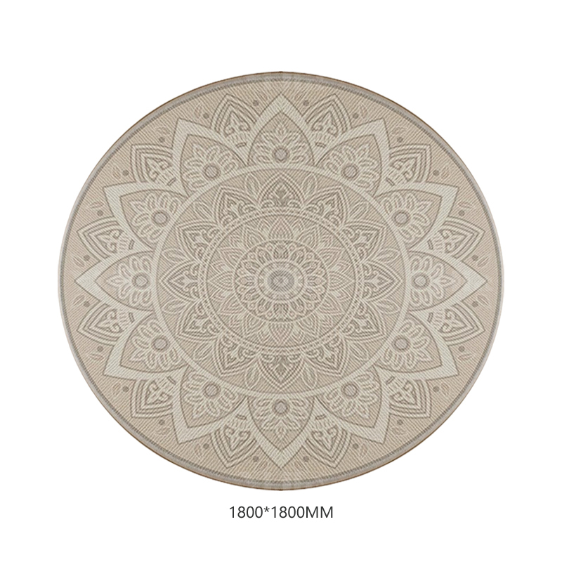 翌嘉YJ40802120 客厅沙发地毯免洗可擦圆形地垫