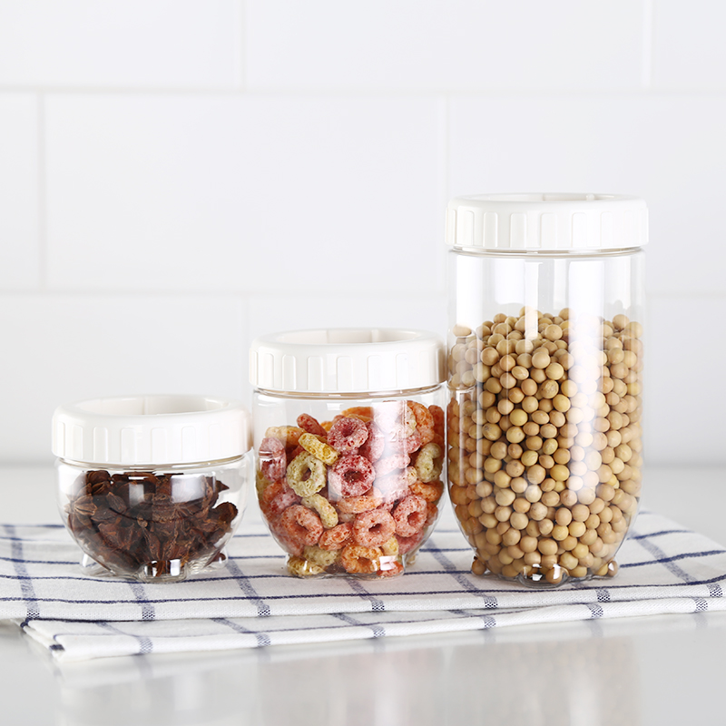 乐扣乐扣(LOCK&LOCK)新概念冰箱侧门储物罐食品保鲜盒密封零食罐多件套装 INL202S001六件套高清大图