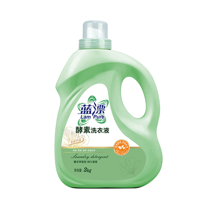 蓝漂(Lampure) 天然酵素洗衣液3kg(计价单位:瓶) 绿色