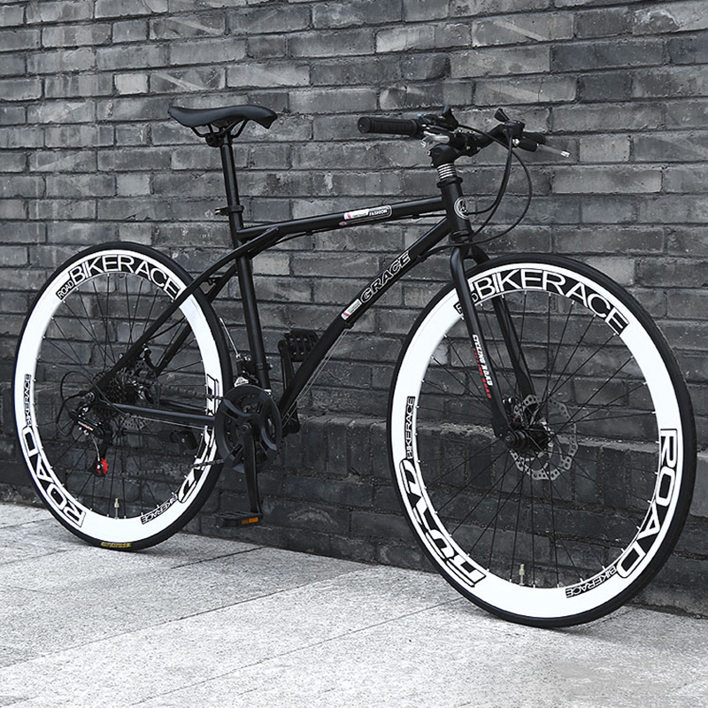 死飞自行车变速活飞单车实心胎网红公路赛车轻便学生男女成人跑车报价