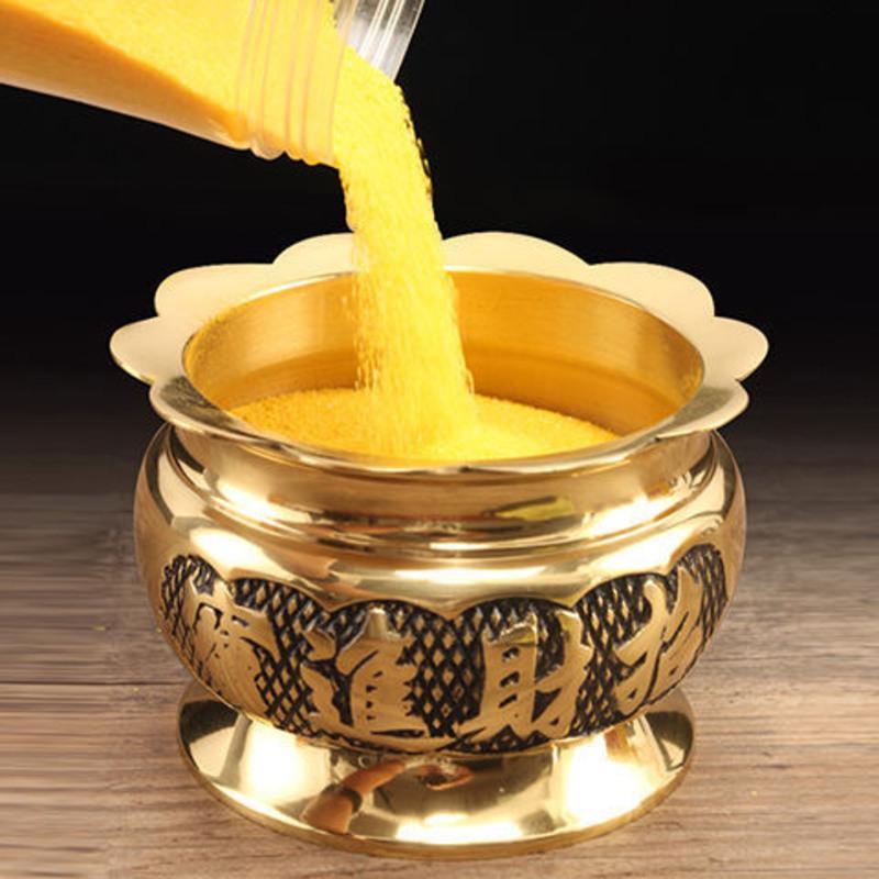 金玉明沙香炉灰上香供奉填香炉香炉专用沙金沙上香供奉金刚砂佛具