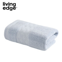 栎捷时(LIVING EDGE）抗菌纯棉毛巾斜纹款 34*74cm/100g 蓝色