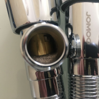 九牧(JOMOO)角阀铜体加厚冷热水器马桶三角阀止水门开关家用7405544055 44055热水角阀 正品带防伪码