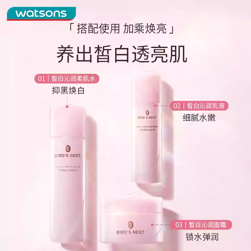 燕窝护肤系列水+乳液+面霜高清大图