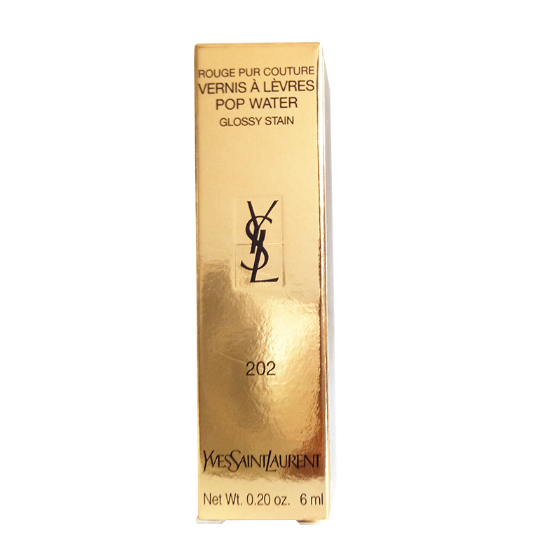 圣罗兰(YSL)纯色唇釉6ml 202# 胭脂红 镜面唇釉唇蜜唇彩 持久保湿滋润