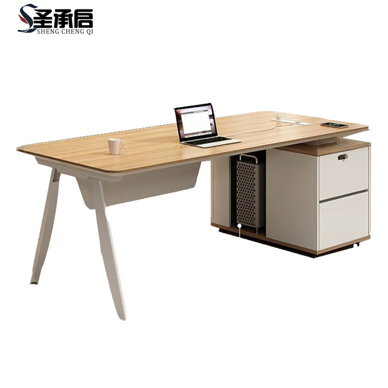 圣承启 电脑桌 1.6m+椅张高清大图