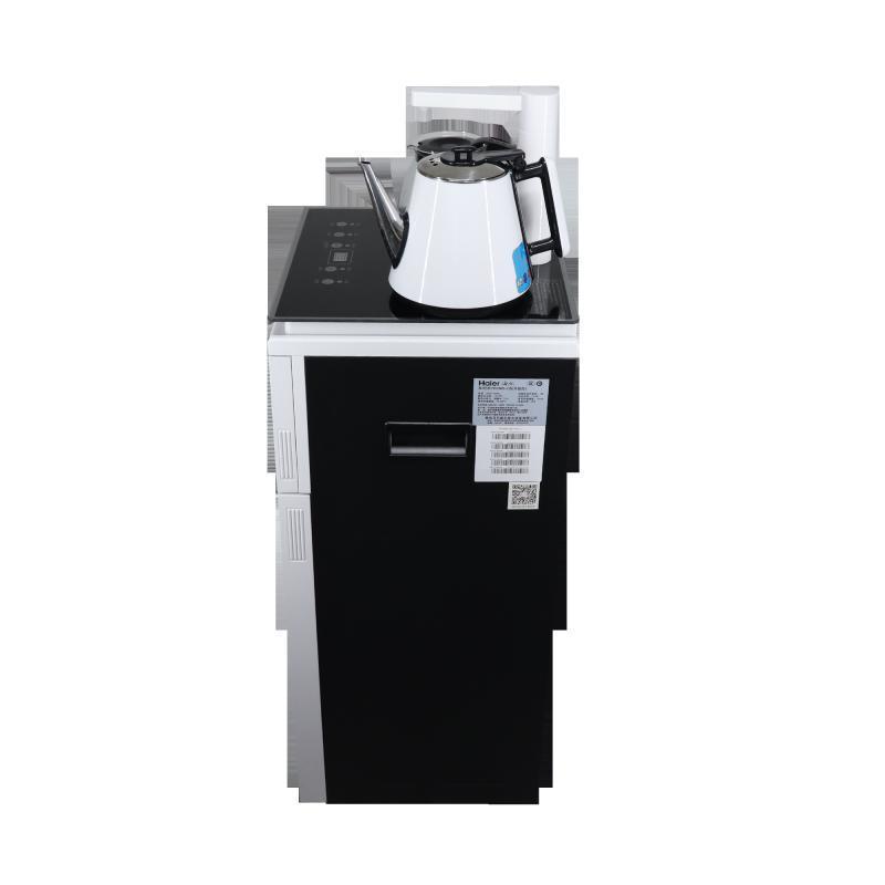 海尔Haier 柜式温热型饮水机全自动家用茶饮机 YR1682-CB(升级白)下置水桶自动上水智能触控水开即停恒温保温