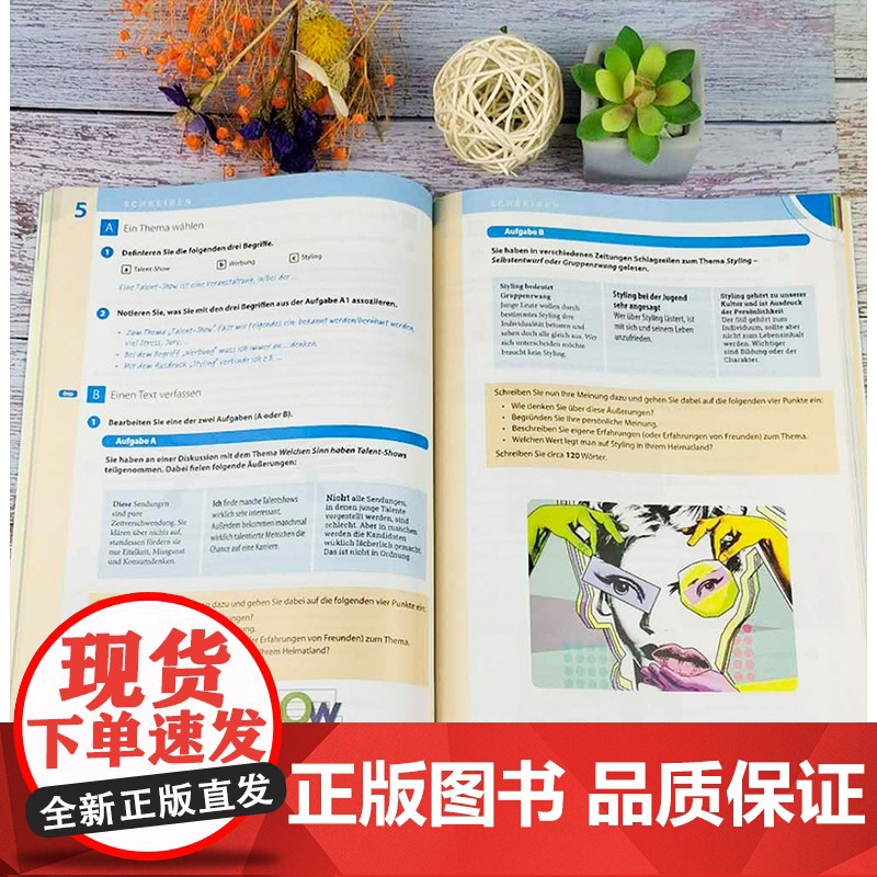 正版 德国原版测试系列 德语600学时完全测试 B2新题型 So geht;s zu B2 德福600学时考试 B2高清大图