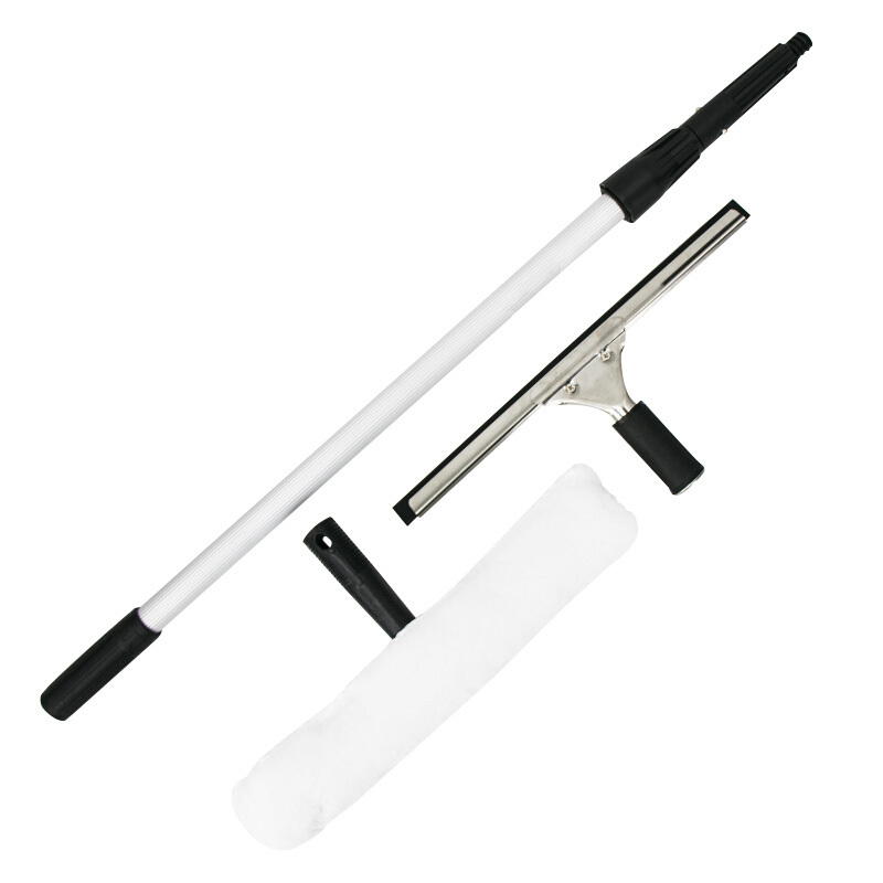 海斯迪克 HK-8008 商场玻璃刮子 清洁玻璃工具 擦窗器刮水器 玻璃擦伸缩杆+玻璃刮+上水器 1.2米三件套