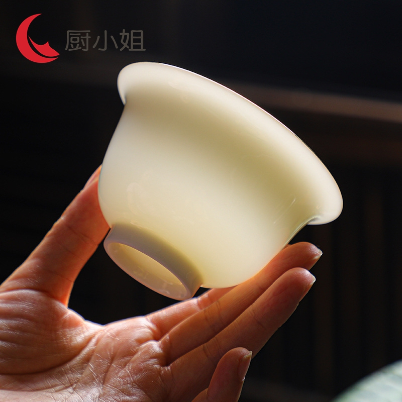 厨小姐羊脂玉陶瓷茶具套装 CXJ-1054/套(颜色请备注)
