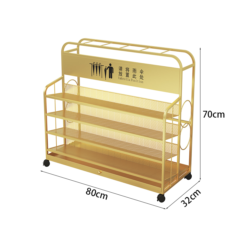 珂攸洋小号雨伞架黑色 加大雨伞架金色800*320*700mm个 雨伞架
