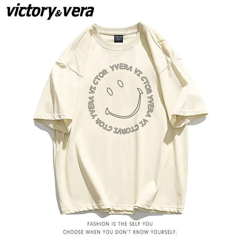 VICTORYVERA夏季短袖t恤女2022新款宽松显瘦学生百搭半袖体恤上衣
