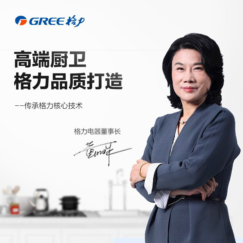 格力(GREE)燃气灶JZY-QSX61B黑色液化气灶 钢化玻璃面板 台 嵌入式 两用猛火双眼灶 大火力灶具 可调节底座