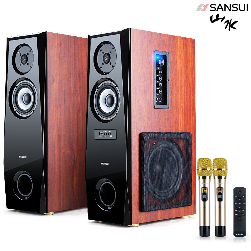 Sansui/山水 S680 客厅K歌音响家用电脑电视低音炮无线麦克风音箱