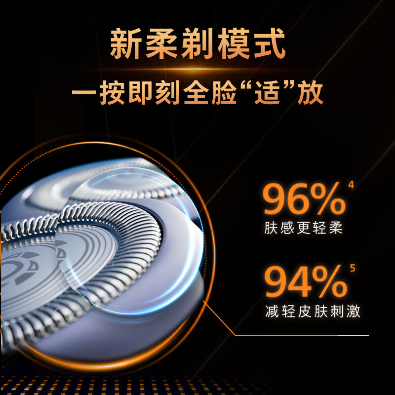 飞利浦剃须刀电动[周杰伦同款]全新3系旋风PRO剃胡刀刮胡刀6D浮动刀头三刀头胡须刀 S3885/02普通装高清大图