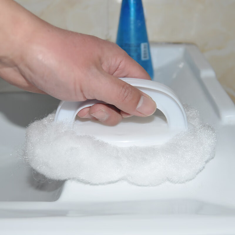 超宝面盆刷加大加厚 软毛 手持浴缸刷 白色高清大图