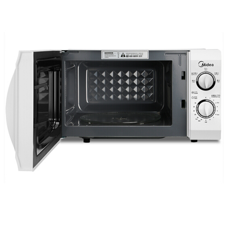 美的(Midea)微波炉 转盘加热解冻智能迷你家用M1-211A 21L 白色