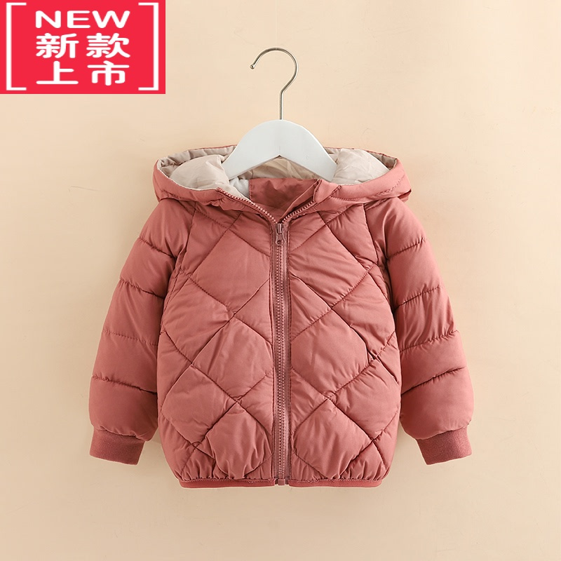 可莉允宝宝连帽棉服2022冬装新款男童女童装儿童外套xn-0213