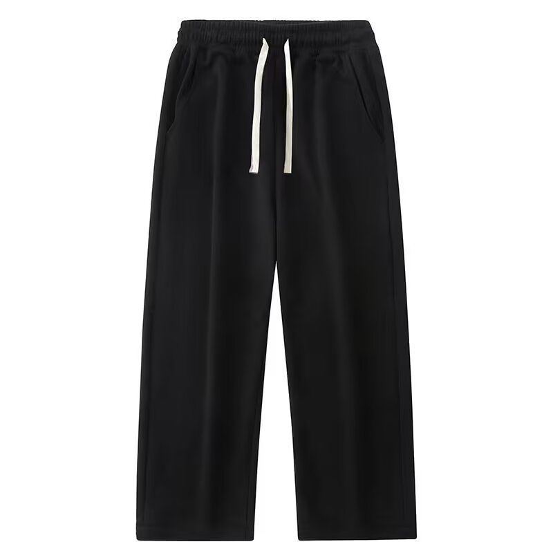 ins潮流裤子男华棉复合宽松大码休闲春秋直筒长裤运动裤