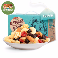 三只松鼠 每日坚果礼包40袋 1000g 混合干果