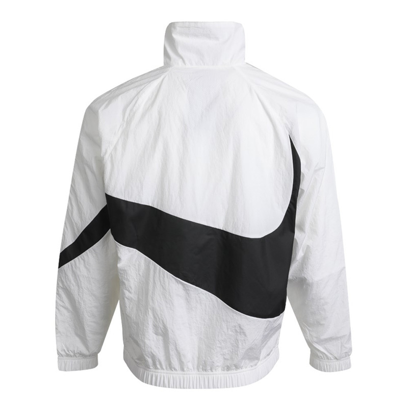 NIKE耐克勾子2021春季新款男装大logo运动服休闲立领夹克衫AR3133-100
