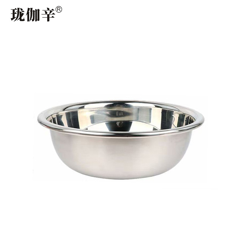 珑伽辛 加厚不锈钢盆 菜盆 大盆 30cm/个高清大图