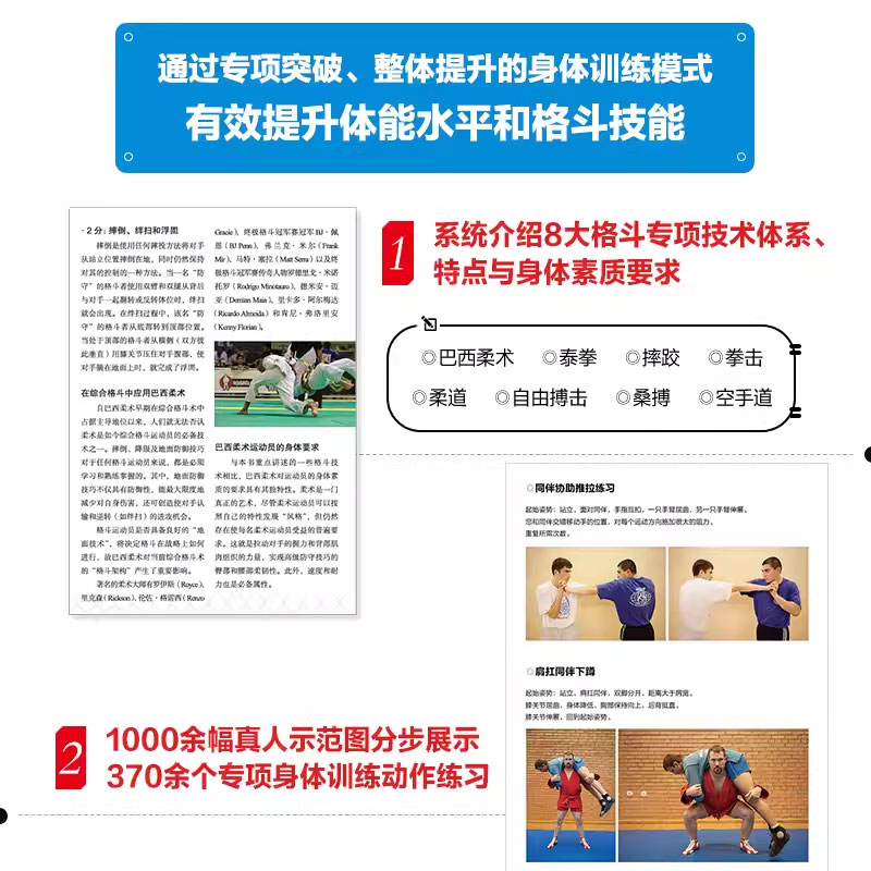[正版]MMA综合格斗身体训练 专项突破整体提升的运动表现方案 人民邮电 柔道自由搏击桑博空手道专项突破整体提升的运动高清大图