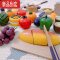 真智力韩国儿童过家家可切水果蔬菜切切乐男女小孩宝宝木质仿真玩具 美丽莎木盒套装仿真食物