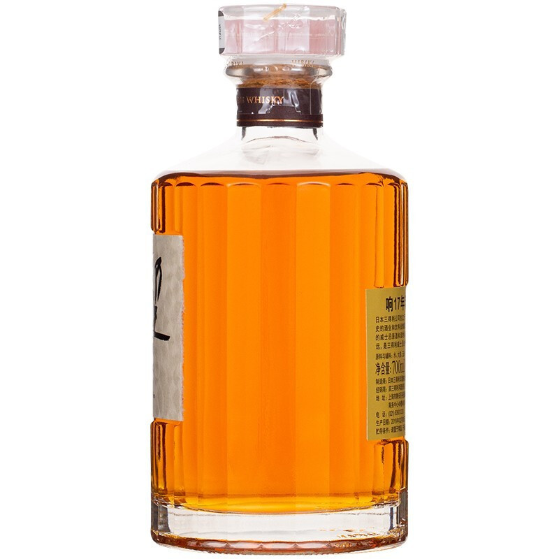 响(HIBIKI) 日本原装进口单一麦芽威士忌洋酒 17年 700ml 单瓶装 带盒