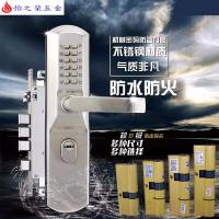 重型304不锈钢防盗机械密码锁 复合 家用大密码防盗锁