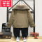 可莉允男童冬装加绒外套2022年新款冬季加厚派克服男孩棉服秋冬款洋气潮