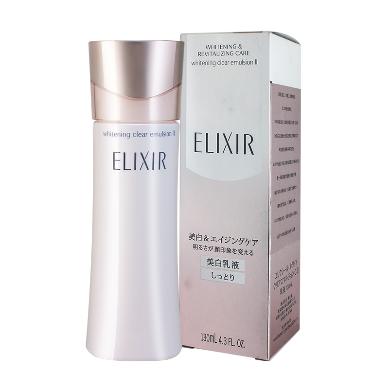 怡丽丝尔(ELIXIR)纯肌净白柔滑晶润乳液130ml 滋润型 净白保湿补水滋润