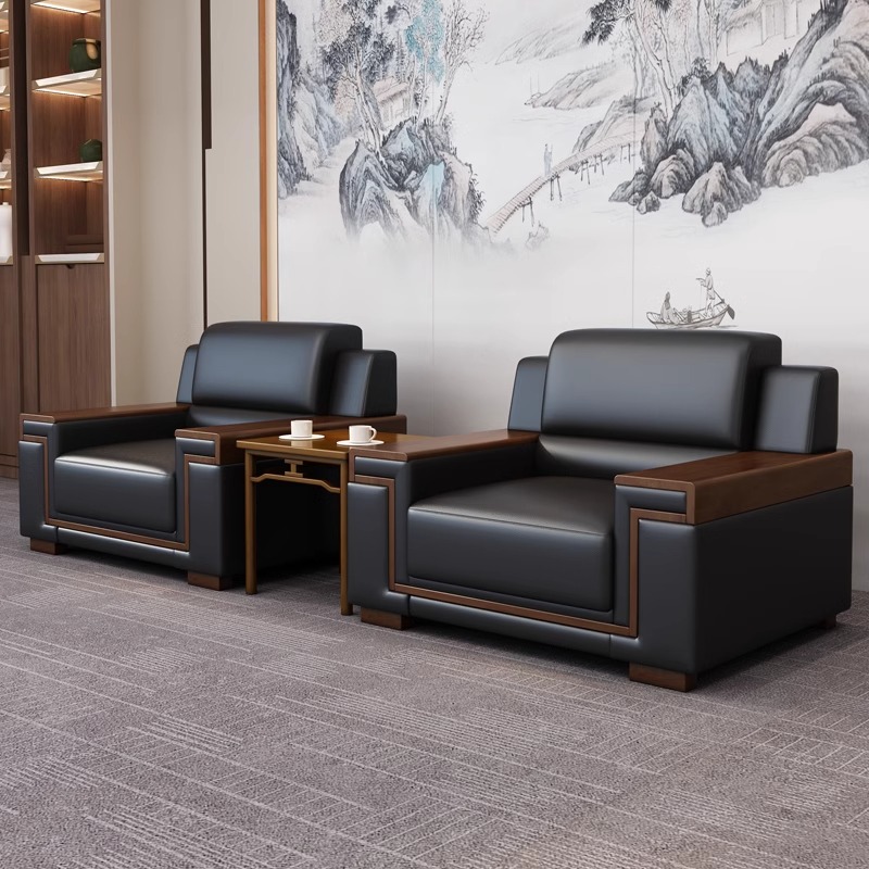 烁恒中式沙发单人张高清大图