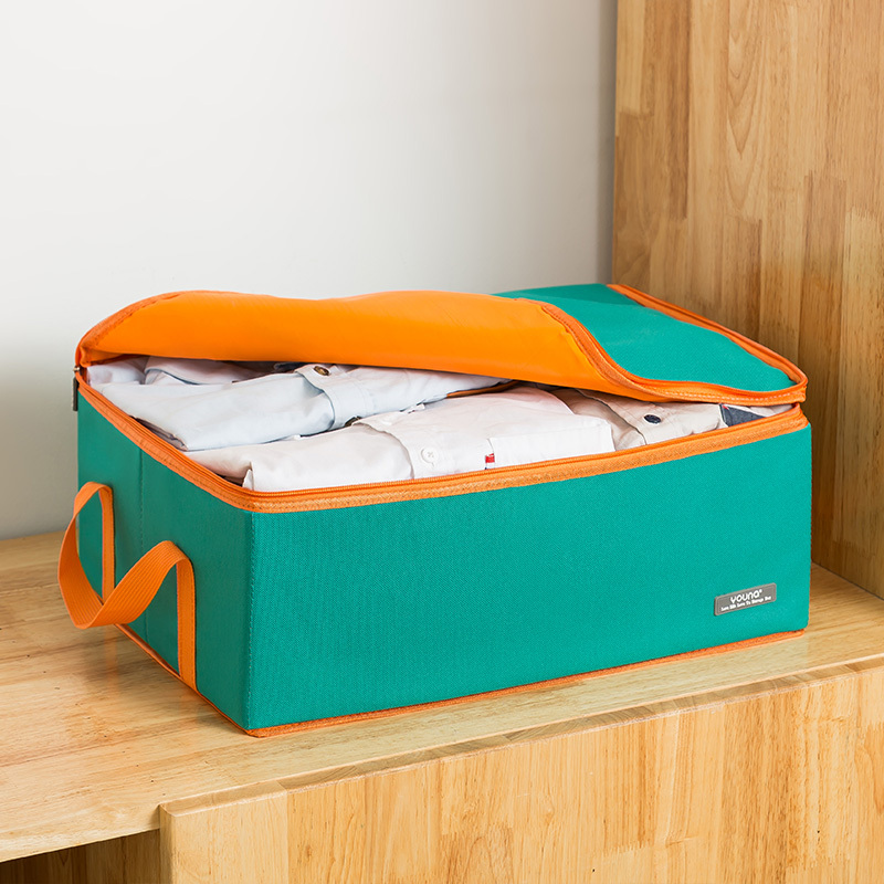 家用布艺收纳箱子特大装衣服的被子牛津纺可折叠储物箱衣物整理箱三维