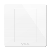 bull公牛开关插座暗装86型G07经典白防火白板空白面板插座盖板空面板白盖板线盒堵板