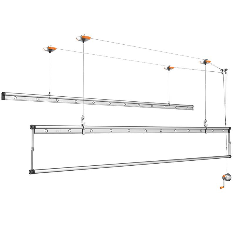 [免费安装]好太太(hotata)晒客手摇升降晾衣架sk-115 银色2.