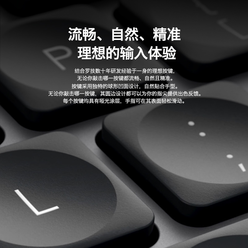 罗技MX Keys for Mac无线蓝牙键盘办公游戏高端台式电脑笔记本高清大图