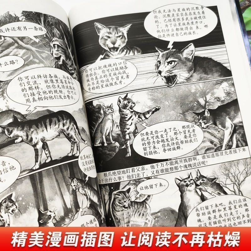 [1-7部曲]猫武士全42册 [正版]猫武士全套42册一二三四五六七部曲猫武士外传美绘中小学生青少年儿童经典文学奇幻动物高清大图