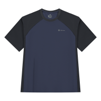 361°运动短袖夏季新款透气休闲上衣健身圆领T恤速干衣 4XL 夜幕紫色/罗甘灰