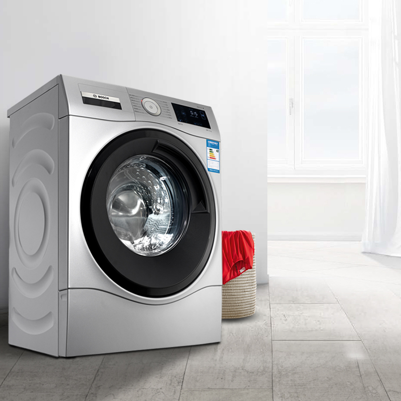 博世(BOSCH) XQG65-WLU244680W 6.5公斤 变频 15分钟快洗 婴幼洗 筒清洁 滚筒洗衣机(银色)